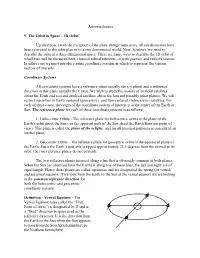 9. Orbit in Space and Coordinate Systems