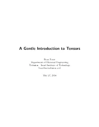 A Gentle Introduction to Tensors (2014)