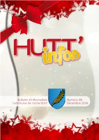 Bulletin D'information Commune De Huttendorf Numéro 28 Décembre