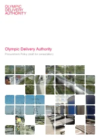 Interim Olympic Delivery Authority (“Ioda”) Published a Set of Procurement Principles (“The Principles”) to Map out the Core Values for the Procurement Activities