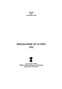 Programme of Action 1992 Final Two Colums