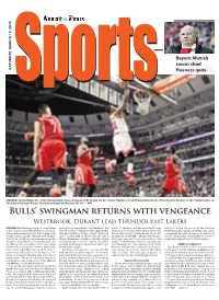 Bulls' Swingman Returns with Vengeance