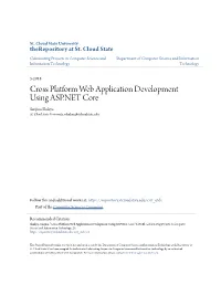 Cross Platform Web Application Development Using ASP.NET Core Sanjina Shakya St