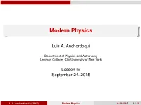 Modern Physics