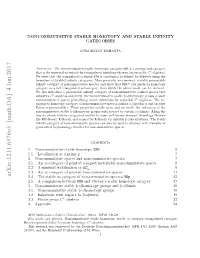 Noncommutative Stable Homotopy and Stable Infinity Categories