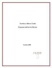 Northern Alberta Youth Program and Service Review