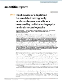 Cardiovascular Adaptation to Simulated Microgravity And