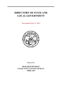 Directory of State and Local Government