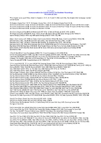 Ivo Koers Instrumentation on Cliff Richard & the Shadows Recordings VII: Index of Titles This Chapter Sums up All Titles, Li