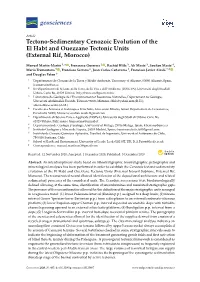 Tectono-Sedimentary Cenozoic Evolution of the El Habt and Ouezzane Tectonic Units (External Rif, Morocco)
