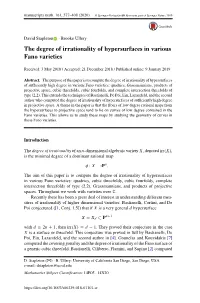 The Degree of Irrationality of Hypersurfaces in Various Fano Varieties