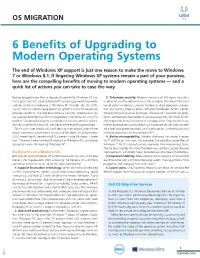 6 Benefits of Upgrading to Modern Operating Systems