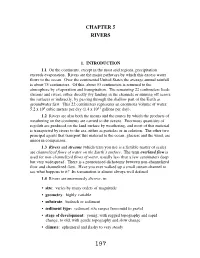 Chapter 5 Rivers