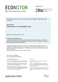 Deterrence in Competition Law