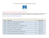 Exam Retirements