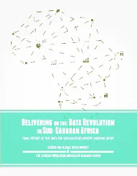 Final Report of the Data for African Development Working Group