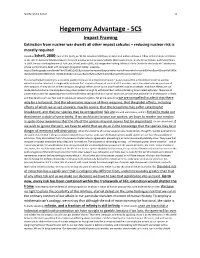 Hegemony Advantage