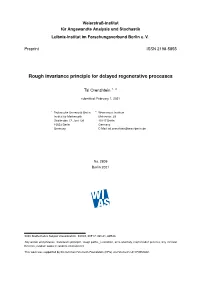 Rough Invariance Principle for Delayed Regenerative Processes