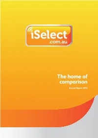The Home of Comparison Annual Report 2012