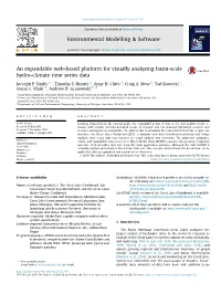 An Expandable Web-Based Platform for Visually Analyzing Basin-Scale Hydro-Climate Time Series Data