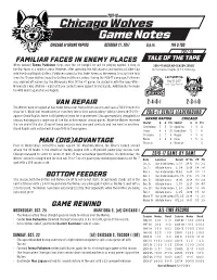 Chicago Wolves Game Notes
