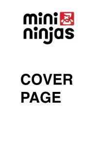 COVER PAGE WARNING Before Playing This Game, Read the Xbox 360® Instruction Manual and Any Peripheral Manuals for Important Safety and Health Information