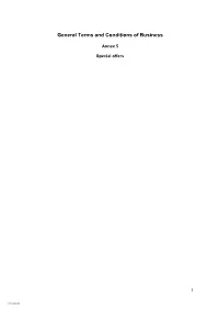 General Terms and Conditions of Business