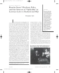 Hockney, Falco and the Sources of “Opticality” in Lorenzo Lotto's