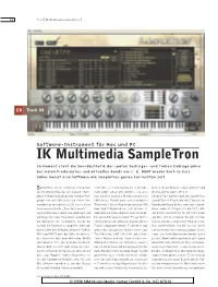 IK Multimedia Sampletron]