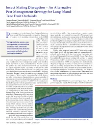 Insect Mating Disruption – an Alternative Pest Management