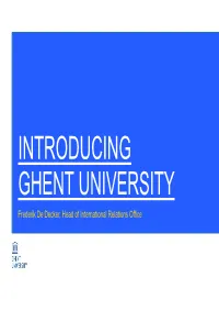 Introducing Ghent University