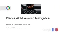 Places API-Powered Navigation