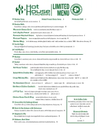Limited Menu