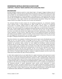 Modernizing Metra & Investing in Our Future Chapter 1: Positive Train Control (Ptc) & Rolling Stock Back