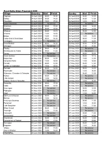 Rural Bulky Skip Collection FINAL DATES 2020