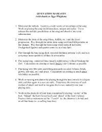 SEVEN STEPS to HEAVEN (With Thanks to Jiggs Whigham)