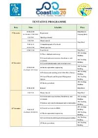 Tentative Programme
