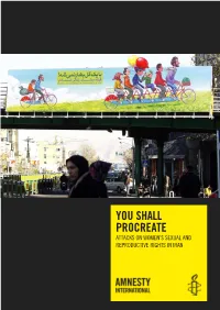You Shall Procreate: Attacks on Women's Sexual and Reproductive Rights in Iran
