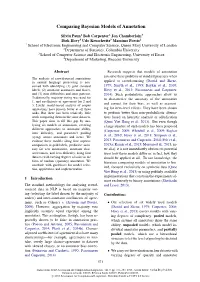 Comparing Bayesian Models of Annotation