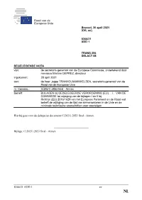 8366/21 ADD 1 Ev Hierbij Gaat Voor De Delegaties Document C(2021