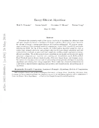 Energy-Efficient Algorithms