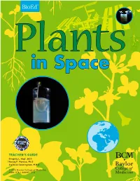 Plants in Space
