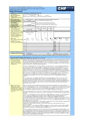 Project Document', 'Budget' and 'Locations' Mandatory Fields Are Marked with an Asterisk* Project Document 1