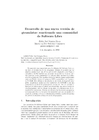 Desarrollo De Una Nueva Versión De Gtranslator: Reactivando Una