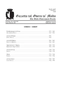 Gazzetta Tal-Gvern Ta' Malta