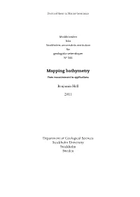 Mapping Bathymetry