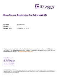 Open Source Declaration for Extremewing