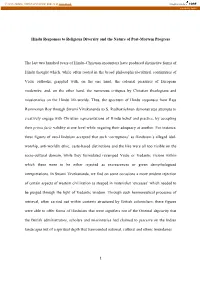 Hindu Responses to Religious Diversity and the Nature of Post-Mortem Progress
