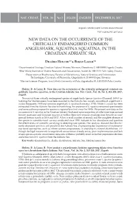 Holcer & Lazar. 2017. New Data on the Occurrence of the Critically