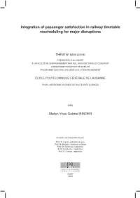 Integration of Passenger Satisfaction in Railway Timetable Rescheduling for Major Disruptions